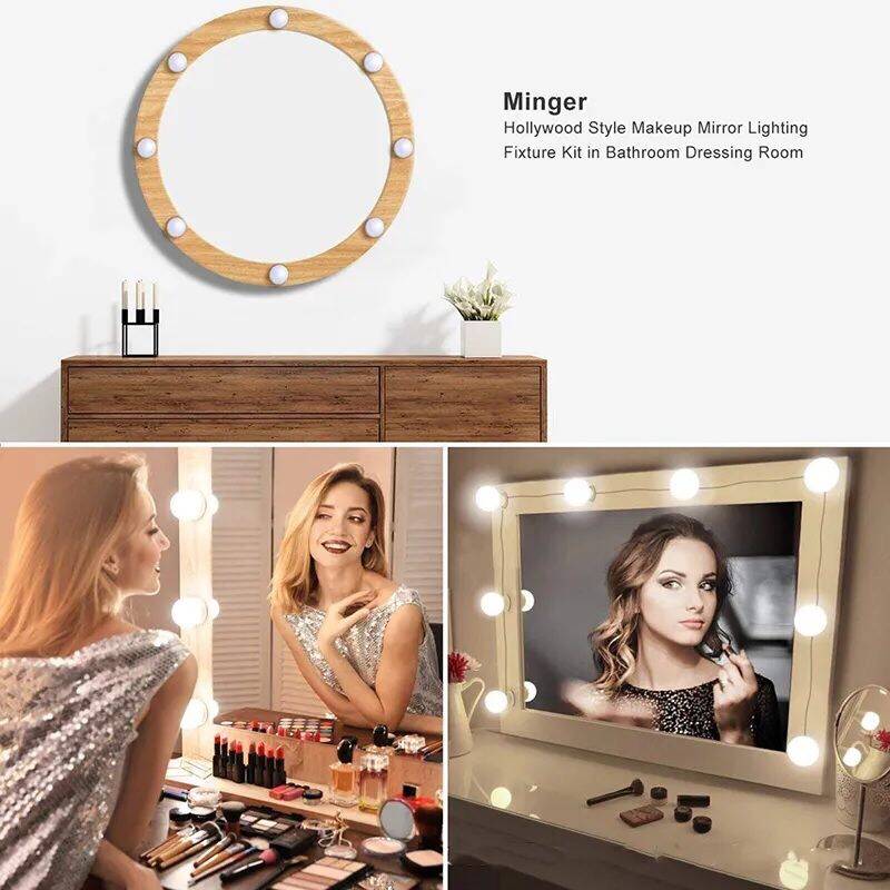 Vanity Light LED Bulbs for Makeup Mirror Stand | 10 Bulbs with 3 Light Modes Rs. 1099- ☑