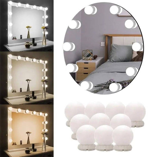 Vanity Light LED Bulbs for Makeup Mirror Stand | 10 Bulbs with 3 Light Modes    Rs. 1099- ☑